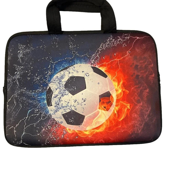 Amary Soccer Ball Laptop Case Neoprene Computer Protect Case with handles. - Picture 2 of 6